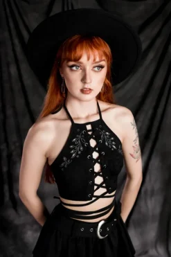 Restyle ACANTHA HALTERNECK TOP