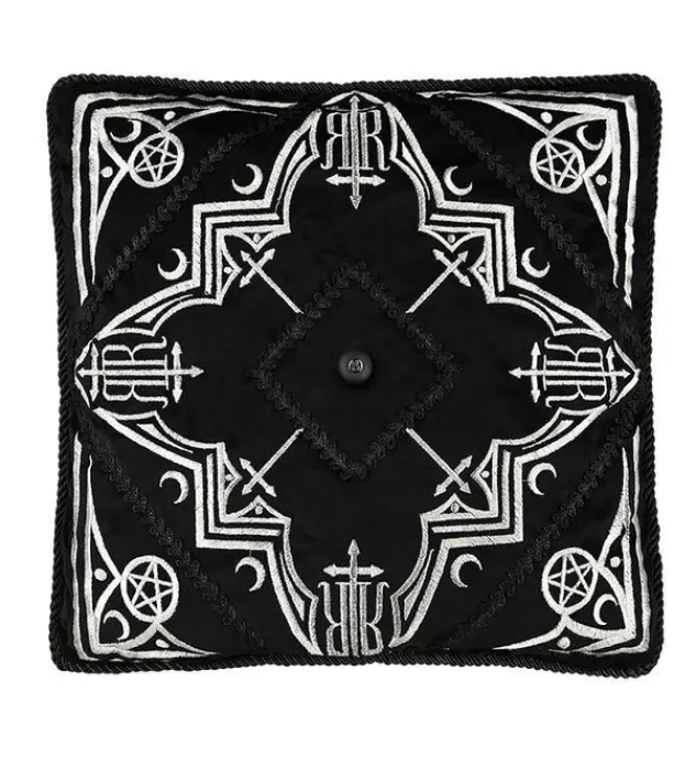 Restyle AMARIS CUSHION Black pillowcase with gothic arches