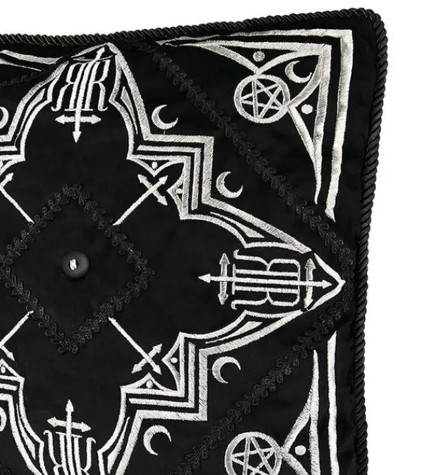 Restyle AMARIS CUSHION Black pillowcase with gothic arches
