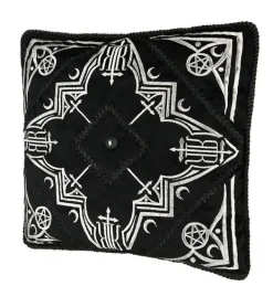 Restyle AMARIS CUSHION Black pillowcase with gothic arches