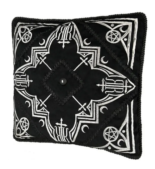 Restyle AMARIS CUSHION Black pillowcase with gothic arches