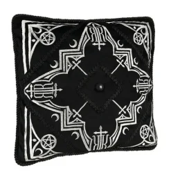 Restyle AMARIS CUSHION Black pillowcase with gothic arches