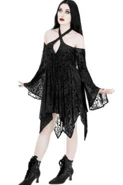 Restyle ARMAROS BURNOUT MINI DRESS