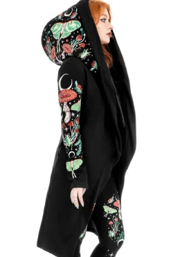 Restyle AUTUMNAL EQUINOX HOODIE with embroidery luna moths