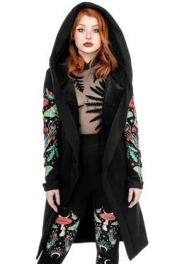 Restyle AUTUMNAL EQUINOX HOODIE with embroidery luna moths