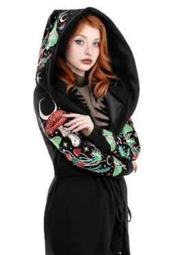 Restyle AUTUMNAL EQUINOX HOODIE with embroidery luna moths