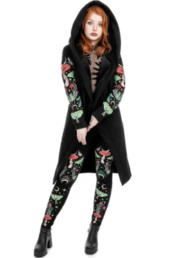 Restyle AUTUMNAL EQUINOX HOODIE with embroidery luna moths