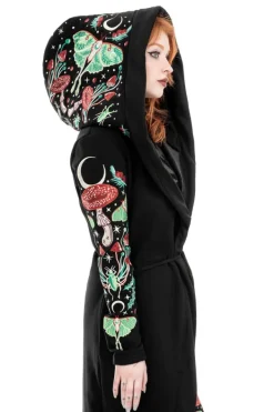 Restyle AUTUMNAL EQUINOX HOODIE with embroidery luna moths