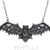 Restyle Bat pendant, Lace wings, gothic necklace "LACE BAT SILVER PENDANT"