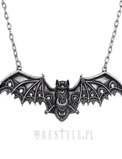 Restyle Bat pendant, Lace wings, gothic necklace "LACE BAT SILVER PENDANT"