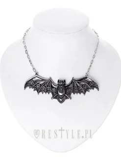 Restyle Bat pendant, Lace wings, gothic necklace 