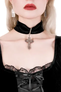 Restyle BATWING LACE UP CROP TOP