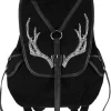 Restyle Black Antlers Backpack pagan witch bag with pockets