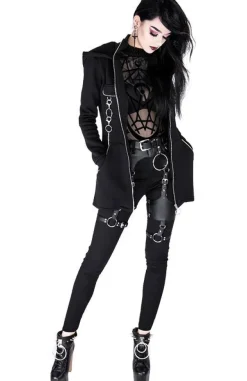 Restyle Black gothic jumpsuit MOON CHILD MESH BODYSUIT