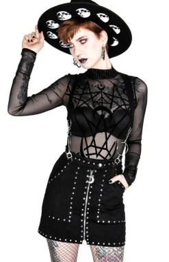 Restyle Black gothic jumpsuit MOON CHILD MESH BODYSUIT