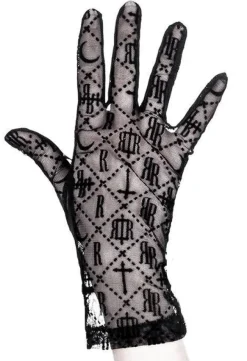 Restyle Black gothic mesh LUXURIOUS GOTH GLOVES