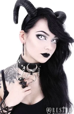 Restyle Black gothic Moon Choker 
