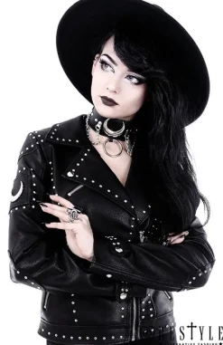 Restyle Black gothic Moon Choker 