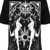 Restyle Black oversized t-shirt COVEN OVERSIZED