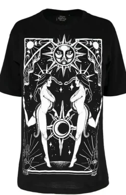Restyle Black oversized t-shirt COVEN OVERSIZED