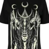 Restyle Black oversized t-shirt goddess HECATE OVERSIZED