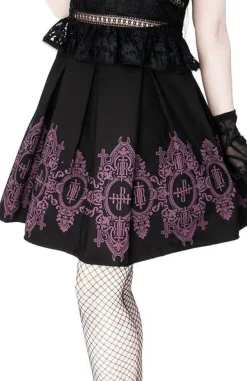 Restyle Black skirt Baroque Monogram in Purple color