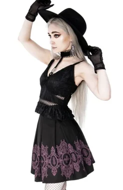 Restyle Black skirt Baroque Monogram in Purple color