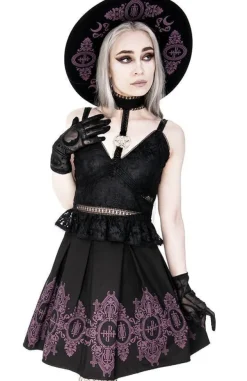Restyle Black skirt Baroque Monogram in Purple color