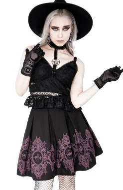 Restyle Black skirt Baroque Monogram in Purple color