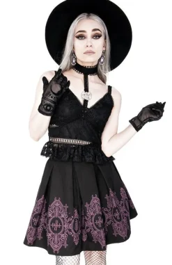 Restyle Black skirt Baroque Monogram in Purple color