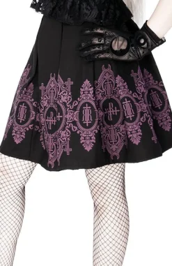 Restyle Black skirt Baroque Monogram in Purple color