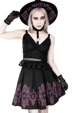 Restyle Black skirt Baroque Monogram in Purple color