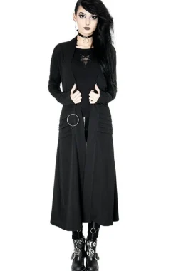 Restyle Black women`s Top Mesh Pentagram