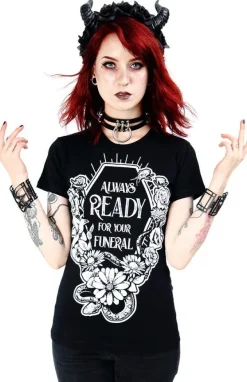 Restyle Black women`s T-shirt Always Ready For Your Funeral