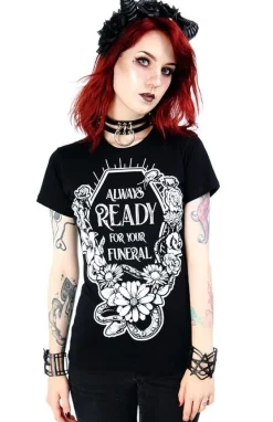 Restyle Black women`s T-shirt Always Ready For Your Funeral