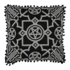 Restyle BLAIR BLACK CUSHION Gothic pillowcase dark home decor
