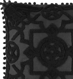 Restyle BLAIR BURNOUT CUSHION Gothic pillowcase boudoir style