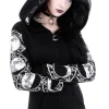 Restyle Blouse with oversized hood and moon phases "LUNAR HOODIE"