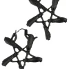 Restyle Broom Pentagram Black Earrings Witchy jewellery