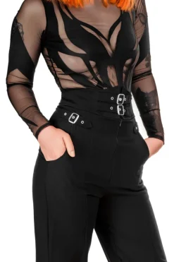 Restyle BUCKLE UP ELEGANT TROUSERS with high waist