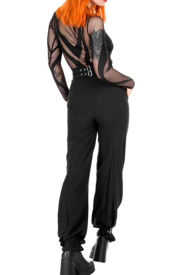 Restyle BUCKLE UP ELEGANT TROUSERS with high waist