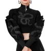Restyle CATHEDRAL SNAKE CROPPED SWEATSHIRT