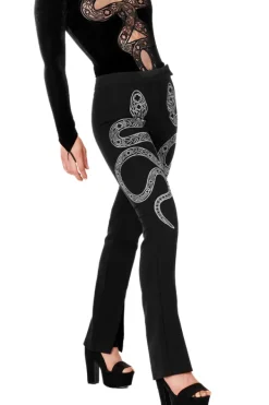 Restyle CATHEDRAL SNAKE EMBROIDERED TROUSERS