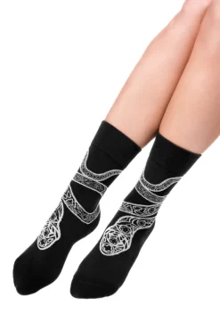 Restyle CATHEDRAL SNAKE JACQUARD SOCKS