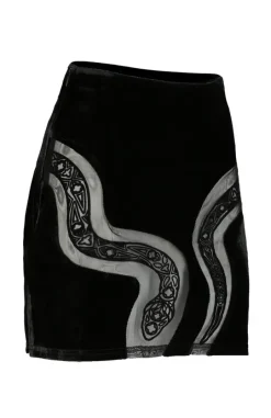 Restyle CATHEDRAL SNAKE MINI SKIRT