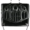 Restyle Cathedral Suitcase Black gothic bag with crescents