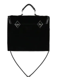 Restyle Cathedral Suitcase Black gothic bag with crescents