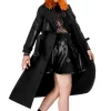 Restyle CATHEDRAL TRENCH COAT WITH LASER CUT ROSETTE