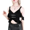 Restyle CATHEDRALIS BUCKLE PEPLUM TOP