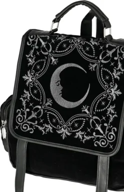 Restyle CRESCENT SQUARE BACKPACK Velvet embroidered